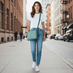 Valentino Orlandi Aqua Shoulder Bag